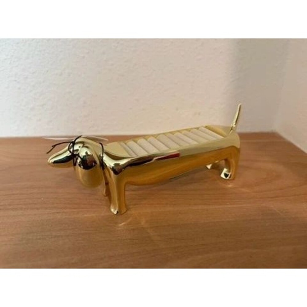 Brand New Umbra Dachsie Ring Holder - Gold/Brass Dachshund Dog